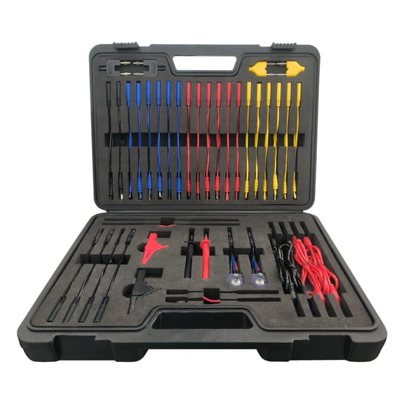 104PCS Automotive Circuit Test Leads Kit for Multimeter & Oscilloscope, with Alligator Clips, SRS Connector & Carrying Case