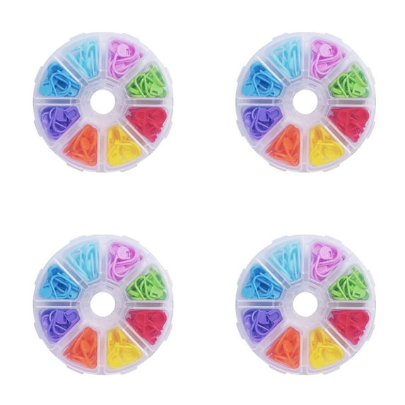 104 Piece Locking Stitching Markers, Mix Color Knitting Stitching Counter Crochet Locking Stitching Markers Stitching Needle Clip with Compartment Box