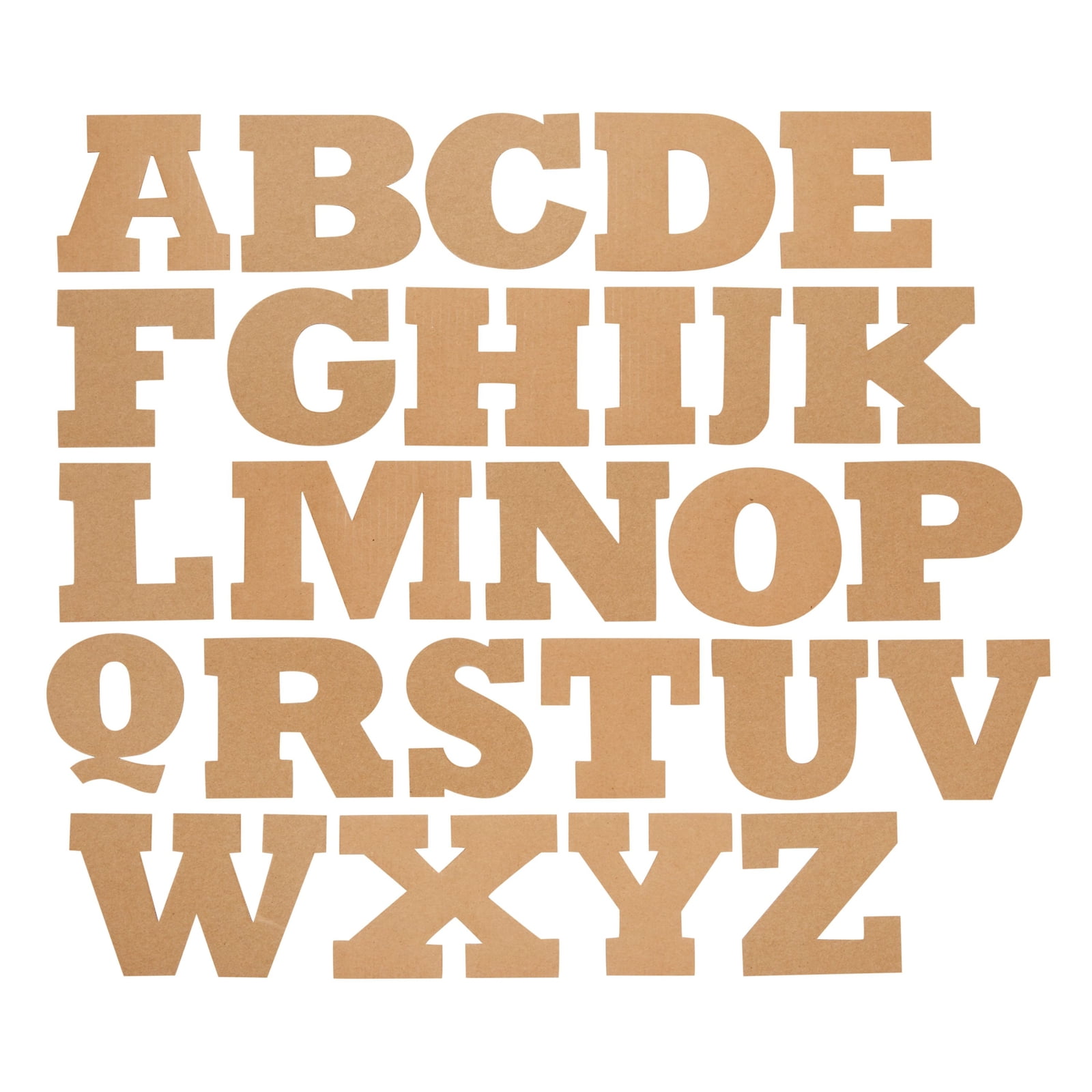 2-Inch Wooden Alphabet Letters for Arts and Crafts, 4 Sets