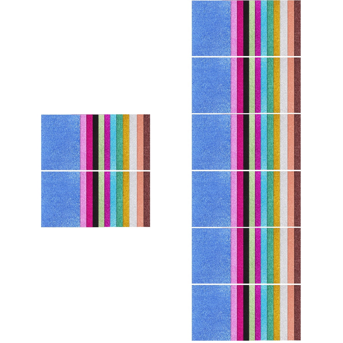 104 Sheets Origami Paper Shiny Card Papers Double Sided Scrapbook