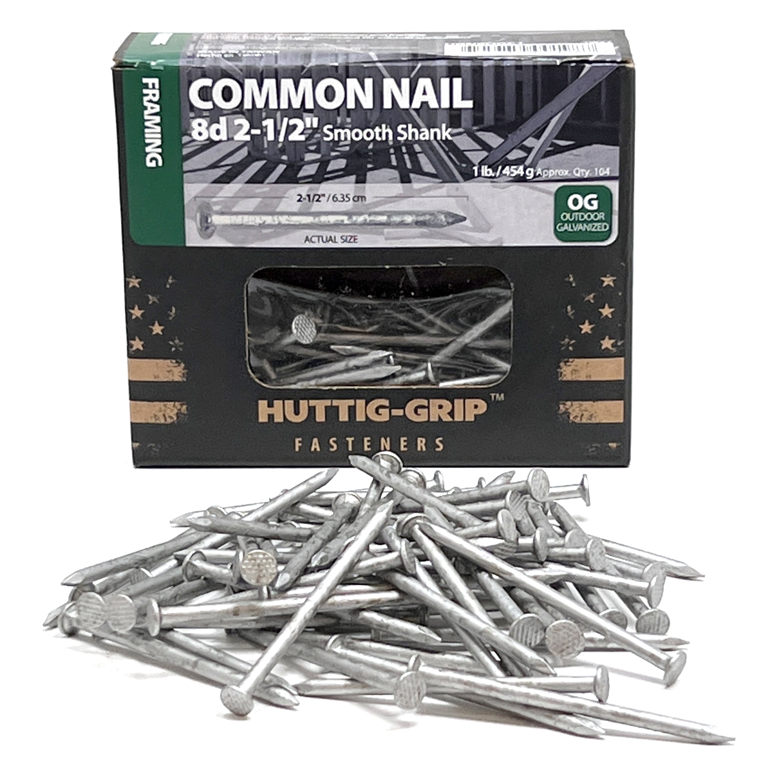 Grip-Rite 10d Sinker 3- by .12-Inch, Ring Shank, Hot-Dipped, Galvanized,  Full Round Head, Plastic Collated, Stick Framing Nails, 500 per tub -  Amazon.com