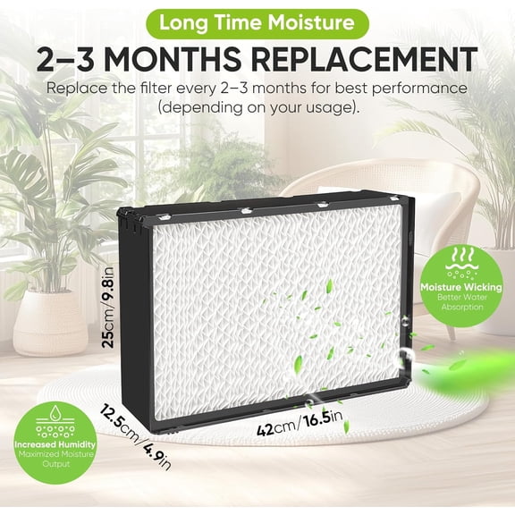 1041 Replacement Humidifier Filter Wick for Aircare, Essick Air, and  Models - 2 Pack