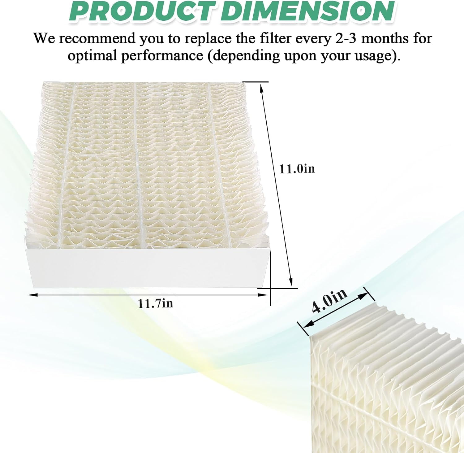 1043  Humidifier Wick Filters 4 Pack  for Essick AirCare EP9500 EP9700 EP9800