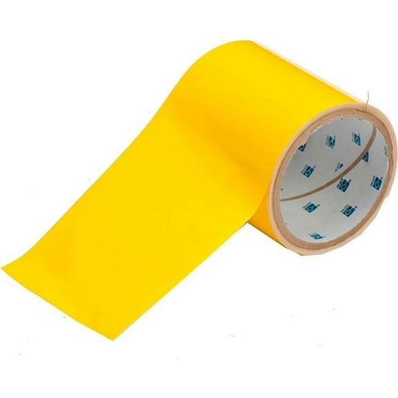 104372 Polyester ToughStripe Floor Marking Tape, Yellow - 4 in. x 100 ft.
