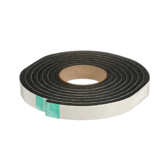 1045 Black Vinyl Foam Self Adhesive, 5/16" x 1" x 10' (3 Color Sealed Bag)