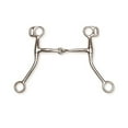 thumbnail image 1 of 10456-4-3-4 Stainless Steel Training Snaffle Bit - 4.75 in., 1 of 1