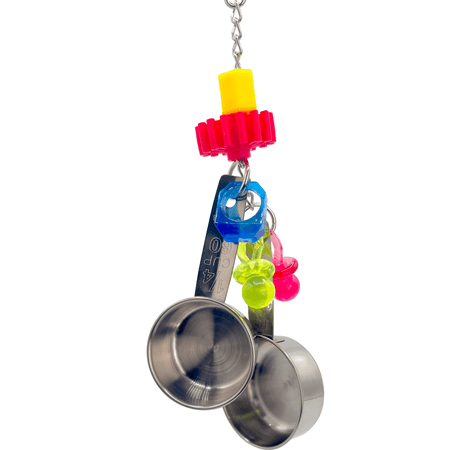 1046 Ring Paci Pot Banger M&M Bird Toys Colorful Stainless Steel Paci Ring