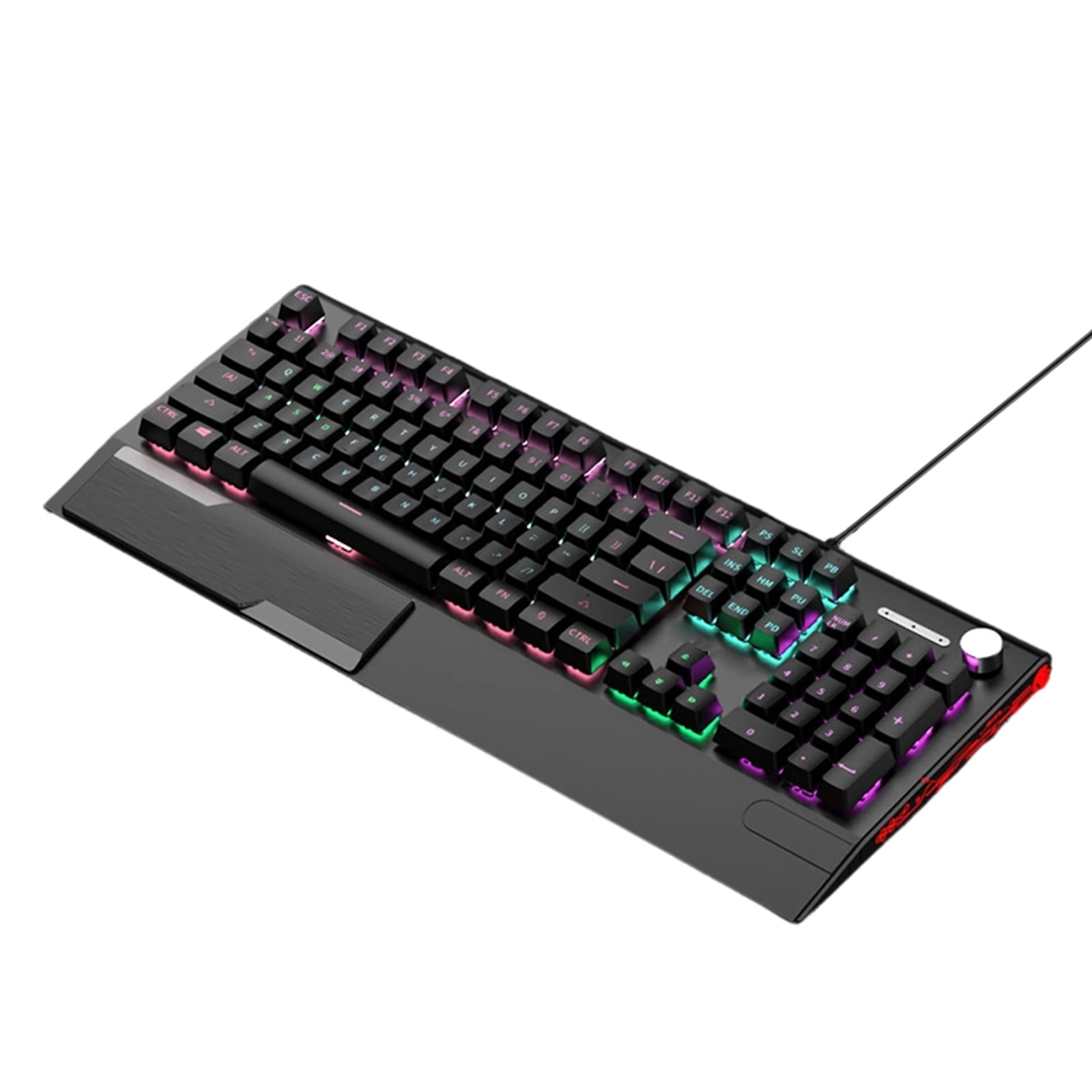 104Key Full Size USB Cord RGBs Mechanical Keyboards with Integrated ...