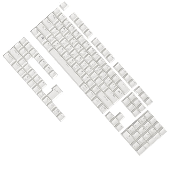 104Keys Korean Keycaps OEM Profile ABS Backlight Keycaps Dye Sublimation Process for Mechanical Gaming Keyboard