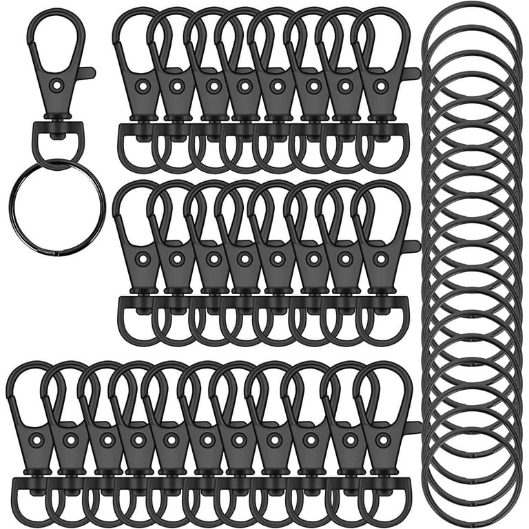 Mandala Crafts Swivel Snap Hooks and D Rings for Purse Hardware - Swivel  Clasp Lobster Claw Clips for Keychain Hooks Lanyard Clasps Purses Sewing