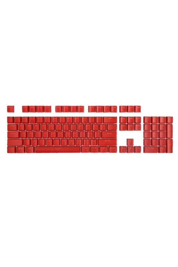 104Pcs Gaming Keyboard Caps, Universal Keycaps for Mechanical Keyboard, ABS Backlight Wear-Resistant Key Caps Replacement Keyboard Accessories, 14.96 Inch, Red