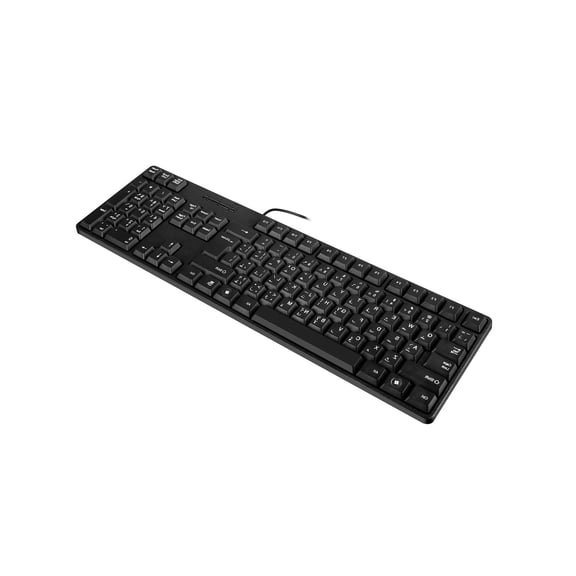 104keys Corded Arabic English Keyboard Featuring Ergonomic Layout And Photoelectric Responses