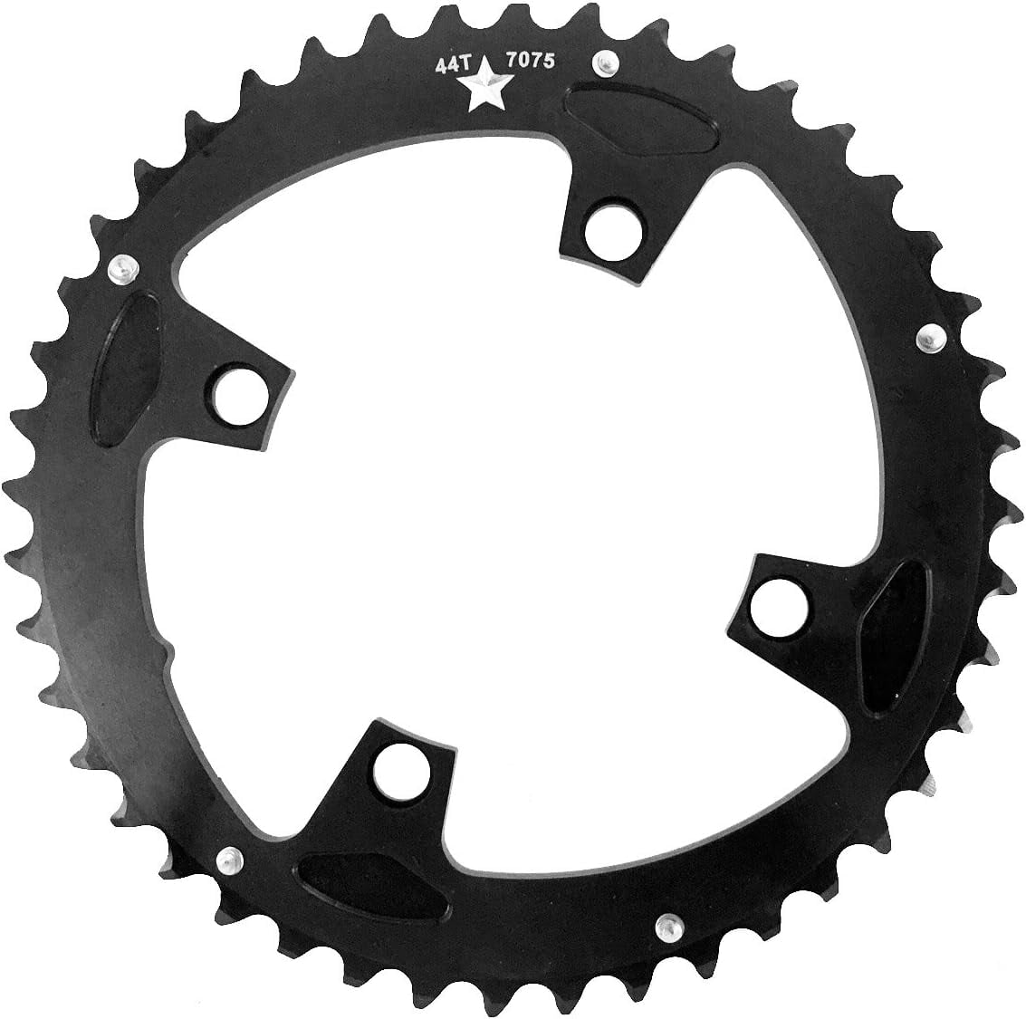 104mm 4-Bolt SharkTooth Pro Chainring in (44 Tooth) - Walmart.com