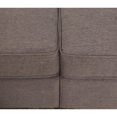 105.9" Flexible Combination Fabric Nailhead Trim Sectional Sofa Dark Grey