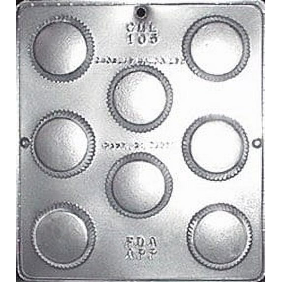 105 Large Peanut Butter Cup Chocolate Candy Mold