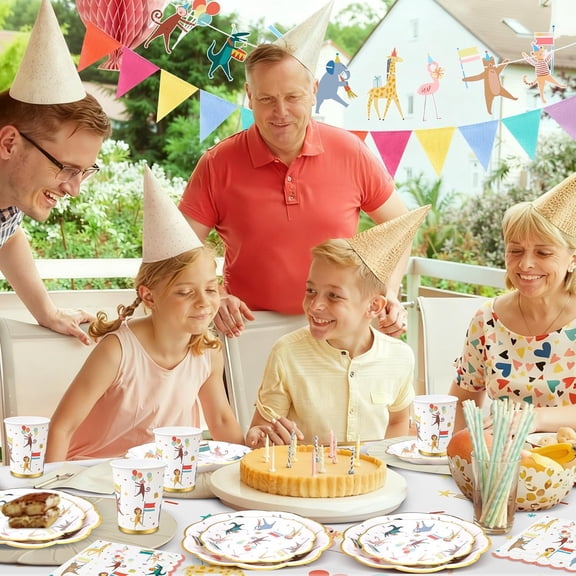 105 Pcs Animal Parade Theme Party Supplies