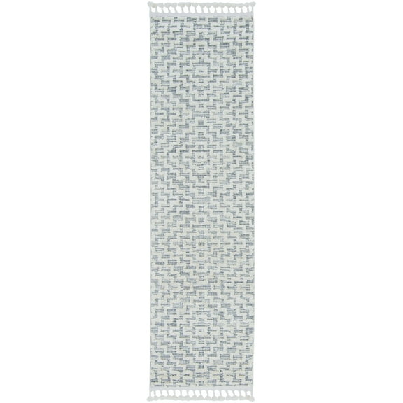 105" X 156" Ivory  Grey Polyester Rug