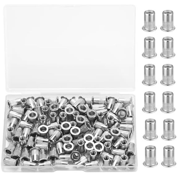 105 count M5 Rivet Nuts, M5 Threaded Inserts, Threaded Rivets, Nut ...