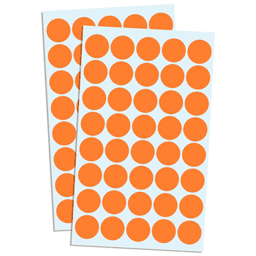 1050-Pack, 3/4" Diameters, Vibrant Label Set Assorted Color Dot Stickers