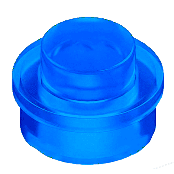 1050PCS Trans-Dark Blue 1x1 Round Plates Bulk Building Blocks Parts and Pieces Dots Pieces Circle Studs Flat Brick Plate Set 100% Compatible with Lego 4073