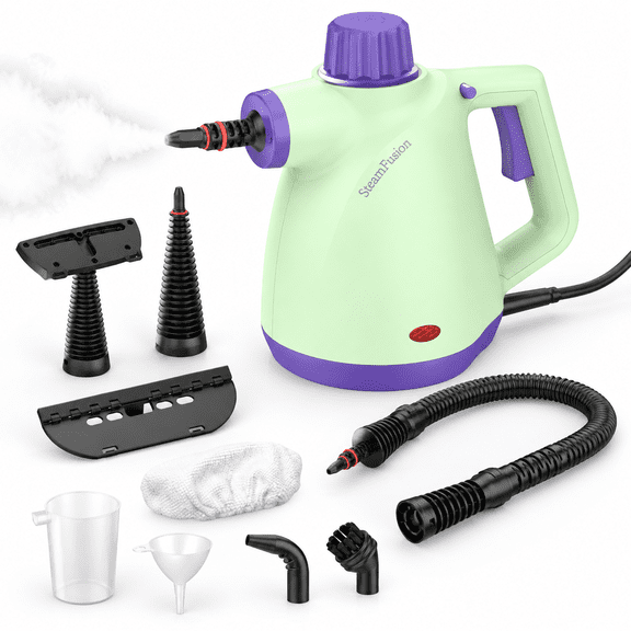 1050W Pressurized Handheld Steam Cleaner for Home and Multi-Surface Cleaning
