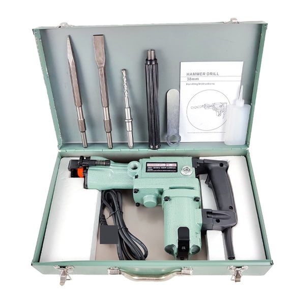 1050w Electric Hammer,Rotary Hammer Impact Drill, Electric Pick Multifunction Power Tools Electric Concrete Perforator ,Heavy Duty Build