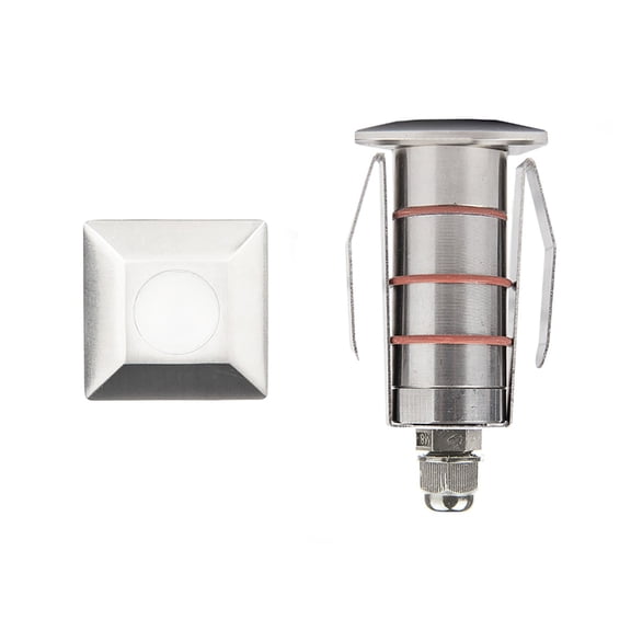 1051-30SS-WAC Lighting-12V 2W 1 LED Square Indicator Light-1.63 Inches Wide by 3.13 Inches High