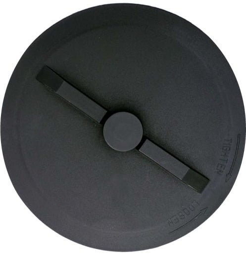 10527 Ace Roto-Mold 12 Threaded Vented Lid & Ring