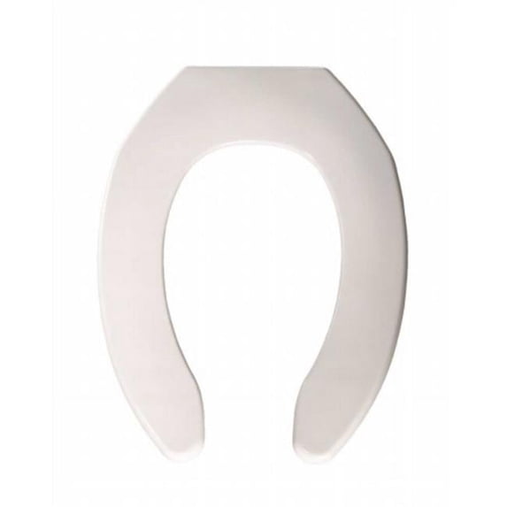 1055 000 Plastic White Elongated Without Cover Toilet Seat