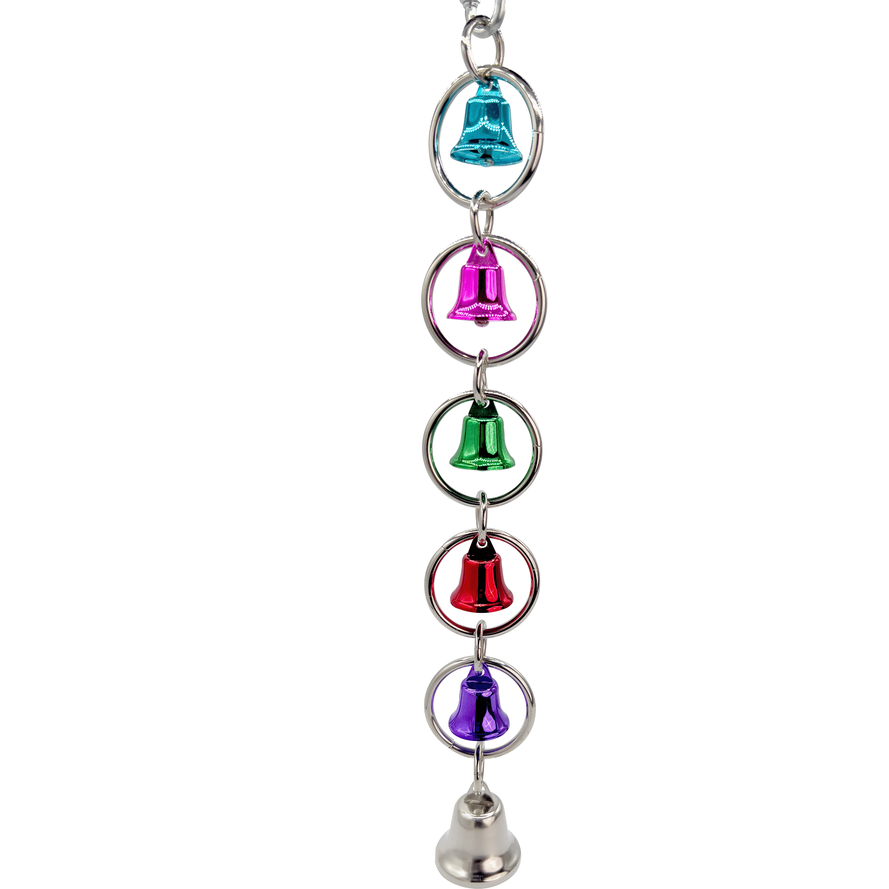 1056 Ring n Ring  - Handcrafted Shiny Durable Long Lasting Bird Cage Toy