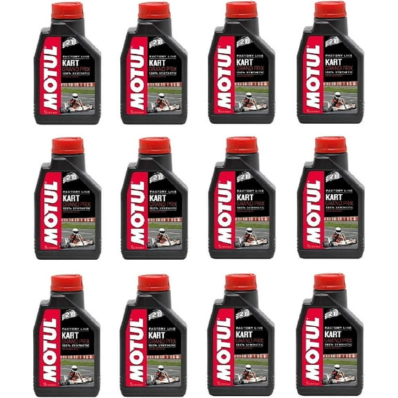 105884 Set of 12 Kart Grand Prix 2T Motor  1-Liter Bottles