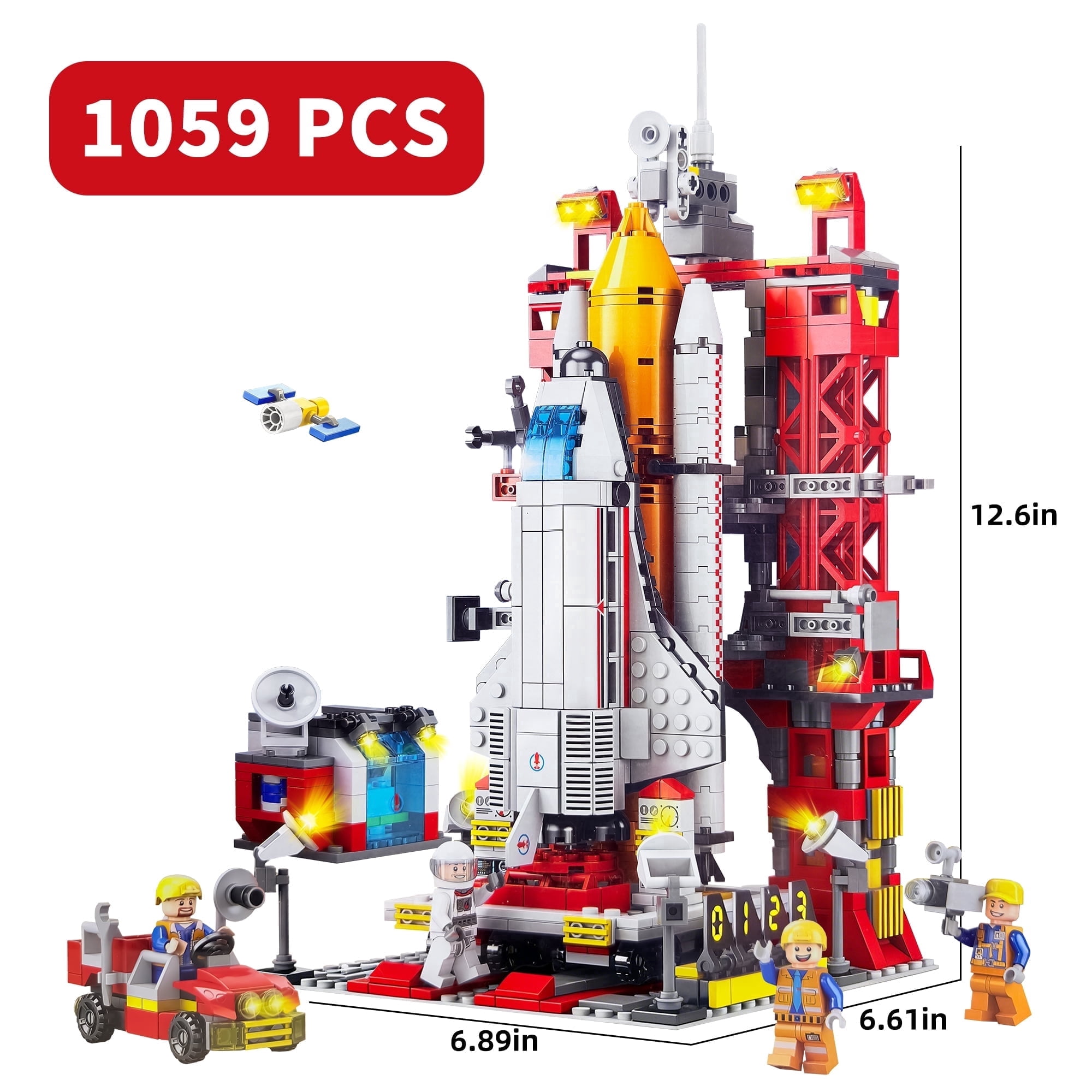 【シュリンク未開封】トバル2 ジグソークロック117ピース 1059 PCS Space Exploration Shuttle Toys, Spaceship Fire Arrow