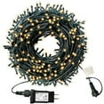 thumbnail image 1 of 105Ft Indoor/Outdoor Christmas String Lights with 8 Modes Warm Yellow (2 Sets), 1 of 1