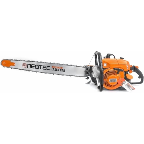 NEOTEC 105cc Gas Powered Chainsaw, 36 Inch Bar 2-Cycle Handheld Petrol Chain Saw , 6.5HP/4.8KW Heavy Duty Power Head for Tree Felling, Forestry, Logging, Farm (Compatible with G070, 070, 090 Part)