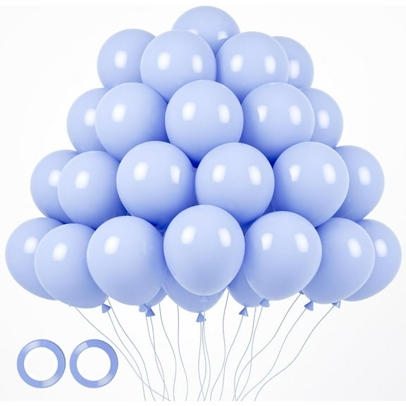105pcs Dusty Blue Balloons 12inch Party Latex Balloons for Boys Girls Birthday Baby Shower Gender Reveal Wedding Sunflower Party Decorations