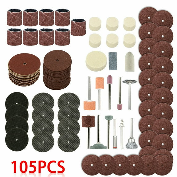 105pcs Electric Drill Grinder Rotary Tool Accessory Bit Set For Grinding Sanding Polishing Disc Wheel Tip Cutter Drill Disc