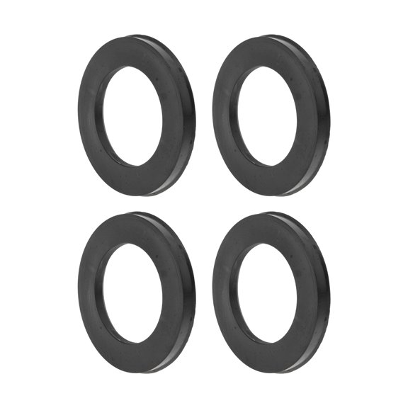 106.1mm to 66.6mm Car Wheel Hub Centric Rings Black Polycarbonate Wheels Center Shaft Shock Absorbing Hubrings 4 Pcs