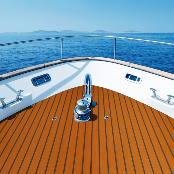 106*35" Yacht RV Boat Flooring Decking Sheet Pad EVA Foam Faux Teak Marine Mat