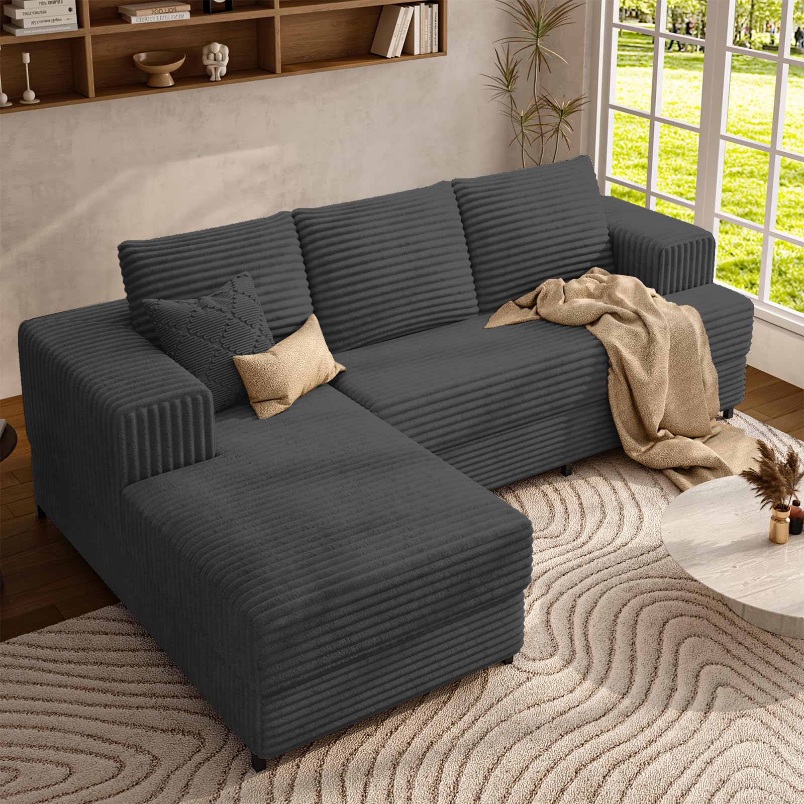106" Cloud Modular Sectional Sofa with Chaise Lounge, No Assembly L ...
