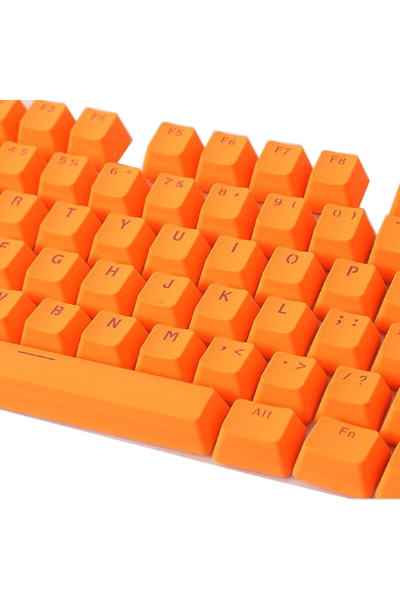 106 Keys PBT Solid Color Backlight Keycaps Replacement for Mechanical Keyboard