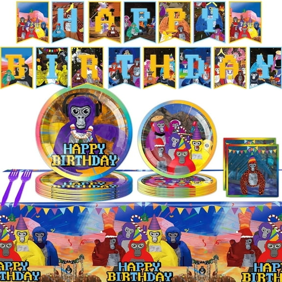 106 PCS Anime Game Theme Birthday Decoration SetParty Supplies.