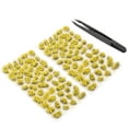thumbnail image 1 of 106 Pcs Miniature Flower Cluster Static Grass Model Grass Tufts Artificial Grass Bushy Tuft Lowland Shrub for DIY Model Railway Fairy Garden Diorama Scenery (Set F), 1 of 5