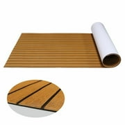 106X35 Eva Foam Teak Sheet, Marine Flooring Mat Yacht Decking Pad Wood Faux Teak EVA Foam Brown