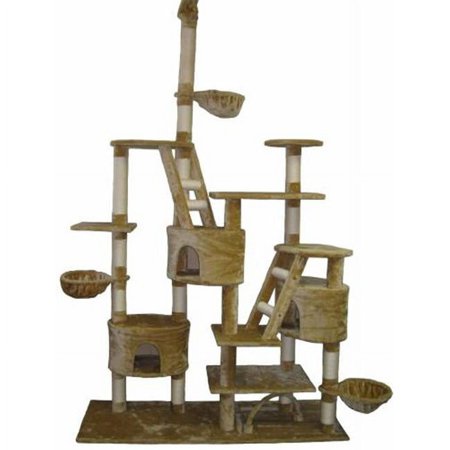 106 in. Beige Cat Tree