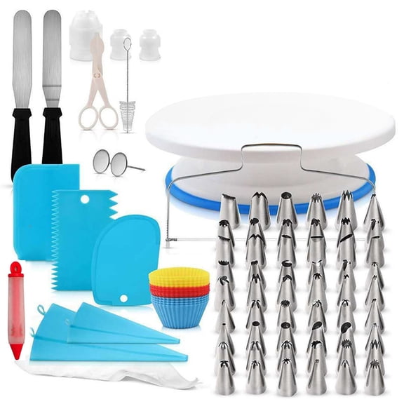 106 pcs Cake Decorating Kit Baking Supplies for Beginners, Suitable Home Kitchen