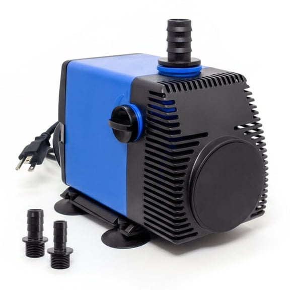 1060 GPH Aquarium Water Pump, 75W Adjustable Submersible Fountain Pump, Ultra Quiet for Fish Tank, Pond & Hydroponic Systems