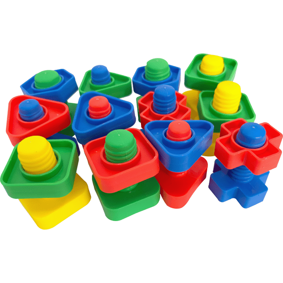 1060 Jumbo Bird Bolts Pk12 - Classic Interactive Colorful Large Size Bird Foot Toy