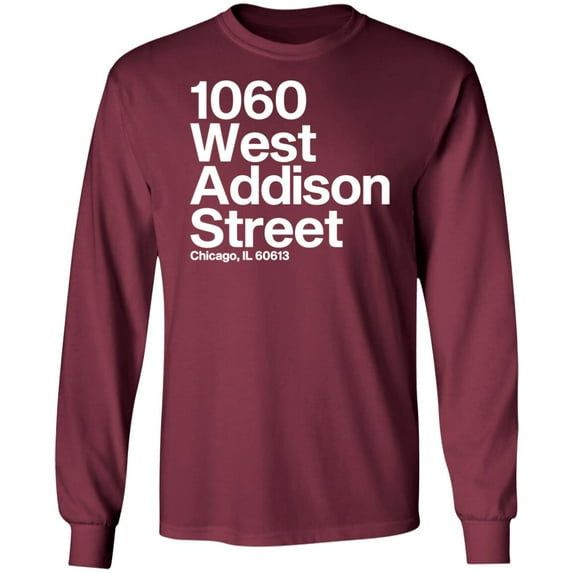 1060 W. Addison Street Long Sleeve T-Shirt by ThirtyFive55