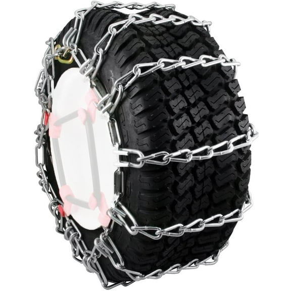 1060856 Max Trac Heavy Duty Zinc Traction Tire s, Designed for Snow Blowers and Garden Tractors in Snow, Ice and Mudd, Set of 2
