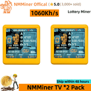 1060Kh/s NMMiner Smart NM-TV NerdMiner V2 BTC Solo Miner Open Source Bitcoin Lottery Mining Crypto Lotto Machine Silent Mini BTC Miner Gift 2 Pack